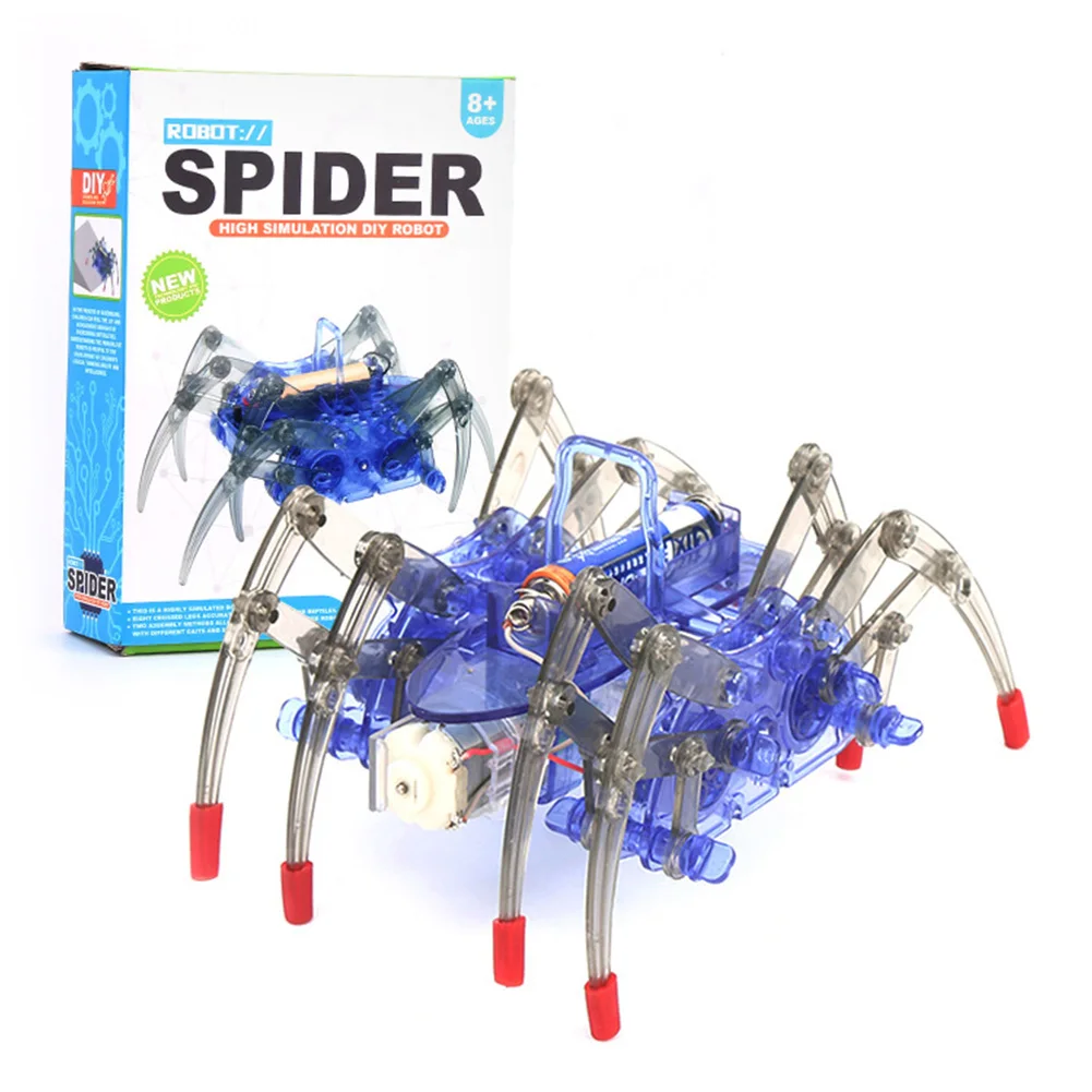 Spider Robot Childrens Toy DIY Robot Kit Electronic Robotic Interactive - £13.11 GBP