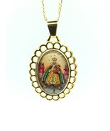 Virgen de Regla Medal Catholic Religious Gold Plated Pendant Necklace Ye... - £10.87 GBP
