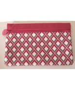 IPSY Makeup Bag Cosmetic Case Pink White Gray Diamond February 2015 - £4.33 GBP