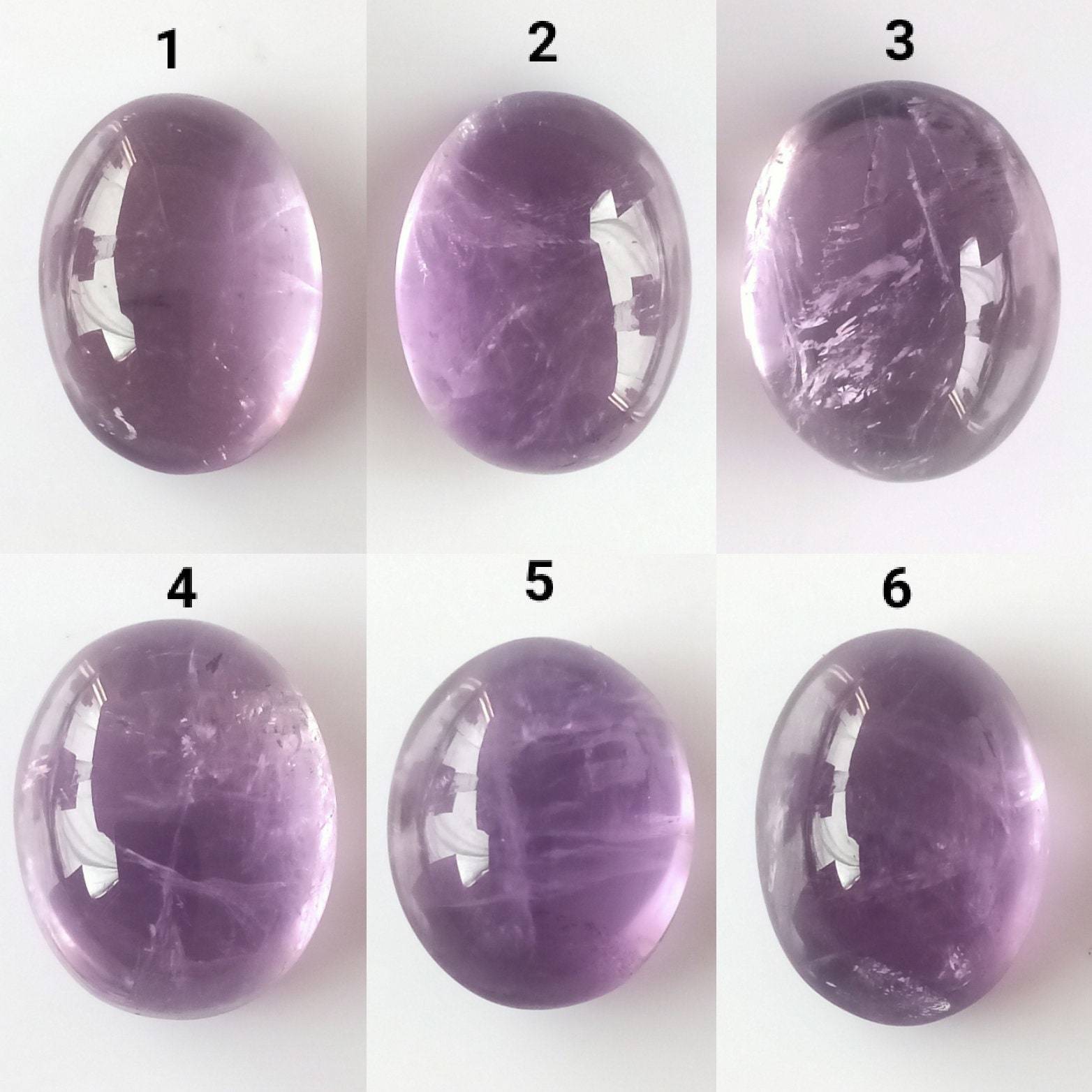 Natural Amethyst, Amethyst, Amethyst Cabochon, Oval, Trillion, Cushion S... - $13.00