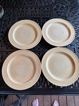 Pfaltzgraff &quot;Stonewash Yellow&quot; Set of 4 Dinner Plates 11&quot; Stoneware Vintage - $35.00