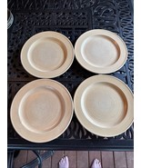 Pfaltzgraff &quot;Stonewash Yellow&quot; Set of 4 Dinner Plates 11&quot; Stoneware Vintage - €30,03 EUR