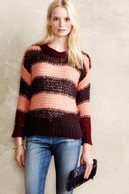 Nwt Anthropologie Blush Stripe Pullover Sweater By Lili&#39;s Closet Xs - £38.37 GBP