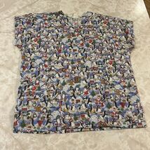 SB Scrubs Women’s  Green Scrub Shirt With Penguin Pattern - $10.35