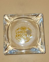 Vintage 1960s Golden Nugget Gambling Hall Casino Las Vegas Glass Ashtray - £7.11 GBP