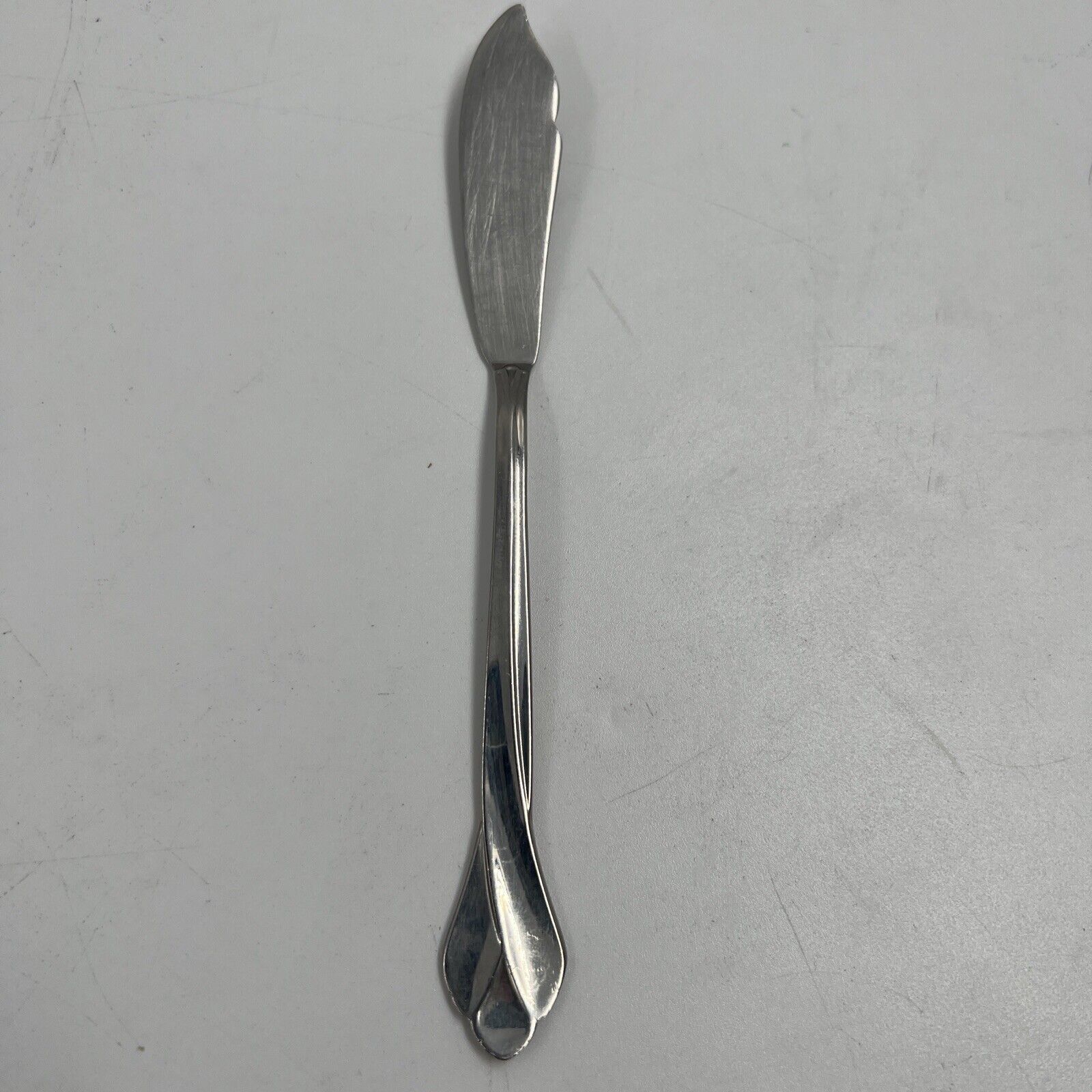 Oneida Tribeca Glossy Stainless Flatware Silverware Cheese Knife Spreade... - $6.92