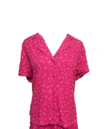 Jenni Womens Short Notch Collar Ditsy Stars Sleeve 1-Piece Pajama TOP, P... - £9.28 GBP