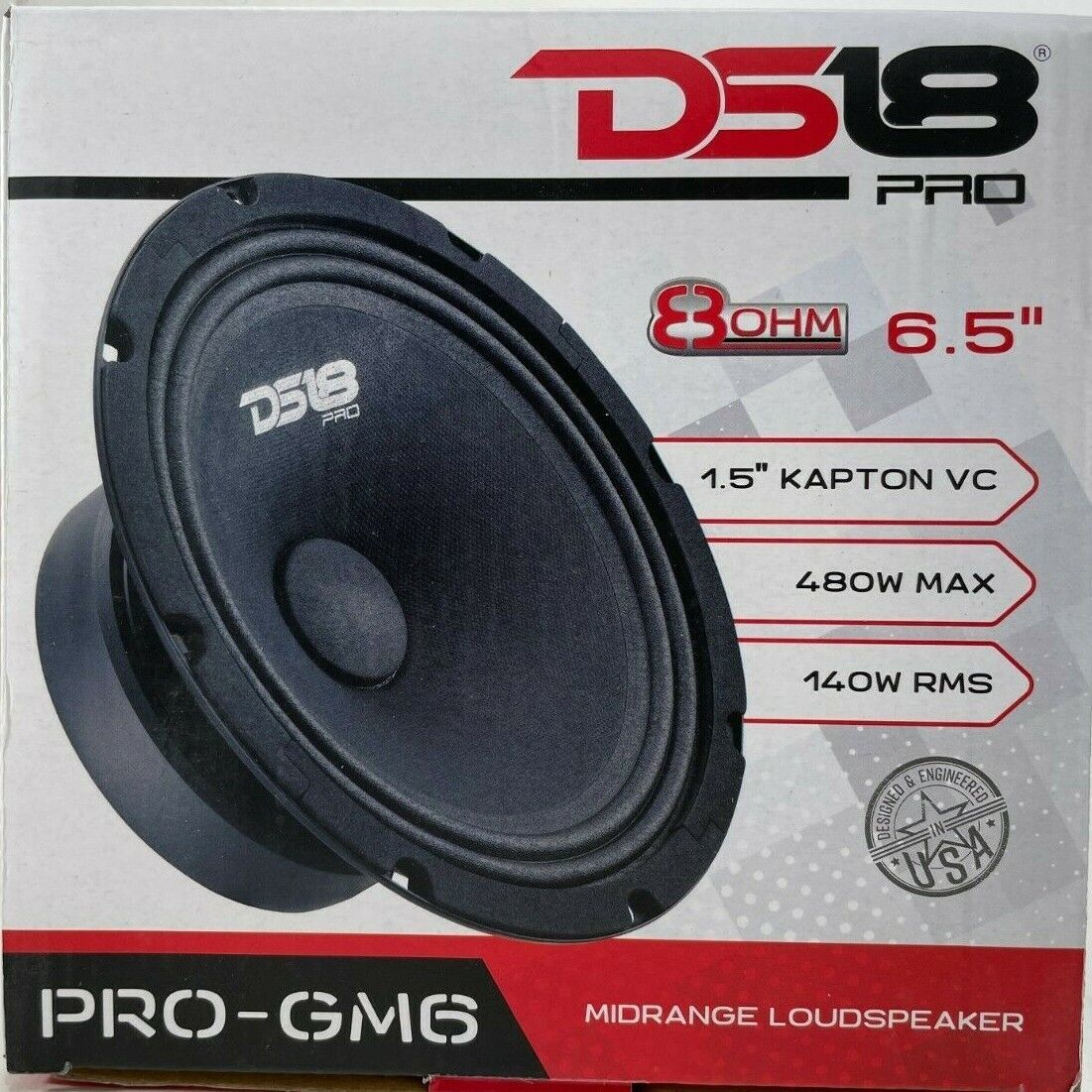 DS18 - PRO-GM6 - 6.5" 480W Midrange Speaker - 8 Ohm