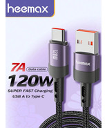 120W Fast Charging USB C Cable 7A USB A to Type C Cord for iPhone 15 Sam... - $91.47 MXN+