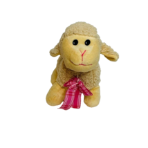 Inter American Products Tan Baby Lamb Sheep Plush Stuffed Animal Lovey 9&quot; - £8.82 GBP