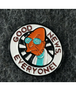 Futurama Professor Farnsworth Good News Everyone Enamel Pin Hat Lanyard Bag - $10.39 CAD