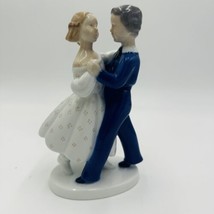 Bing & Grondahl Dancing Couple Figurine Denmark 1980s Porcelain #2385 Vintage 8" - $117.81