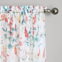 Mainstays Floral Rod Pocket Sheer Single Curtain Panel, 58&quot; W x 95&quot; L - £11.96 GBP