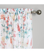 Mainstays Floral Rod Pocket Sheer Single Curtain Panel, 58&quot; W x 95&quot; L - $14.99