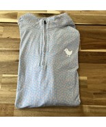 Bad Birdie Golf Long Sleeve 1/4 Zip Blue Peach Color Size XL - $33.24