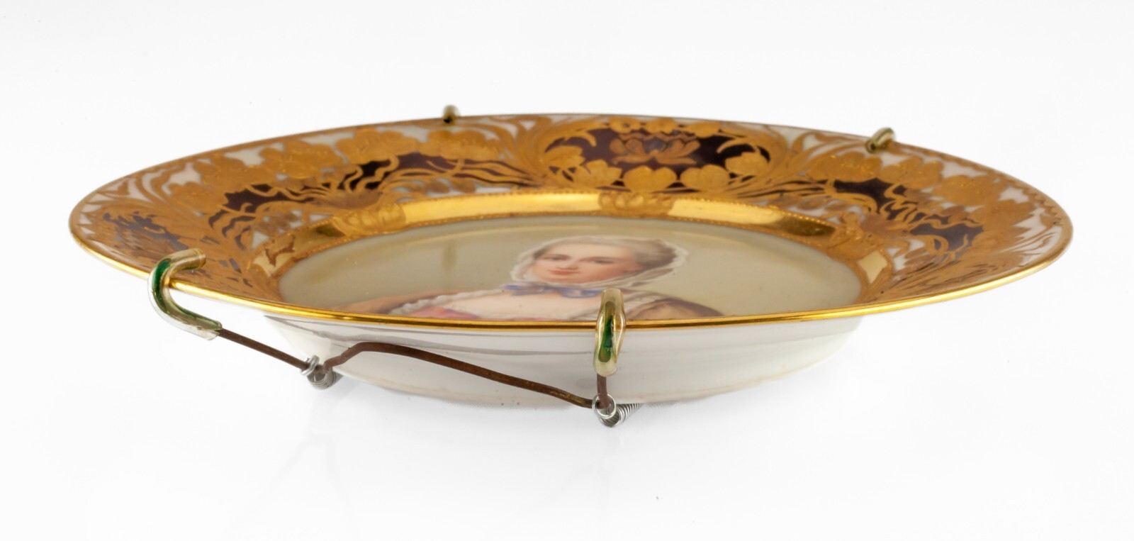 Royal Vienna Hand-Painted Cabinet Plate Signed Wagner Beehive Mark 6.75" Item image 6