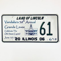 2006 United States Illinois Grande Levee Booster License Plate 61 - €10,23 EUR