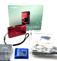 Canon Power Shot Elph SD780 Digital Camera Red 12.1MP Iob Near Mint - £184.24 GBP