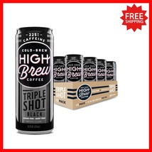 Ready-To-Drink Triple Shot Black Cold Brew - 12 Pack of Bold Espresso Cans - $995.28 MXN
