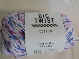 Big Twist Cotton Blueberry Splash Dye Lot 2744 - £4.50 GBP