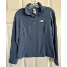 The North Face 1/4 Zip Pullover Fleece Jacket Dusty Blue ALJ0 TKA 100 Women&#39;s S - £14.65 GBP