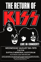 KISS Band - &quot;Return Of KISS&quot; Buffalo 24 x 36 Reproduction Poster - Conce... - $45.00