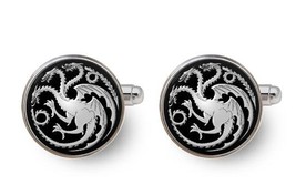 house targaryen,mother of dragons,house stark cufflinks,game of thrones jewelry - £15.94 GBP