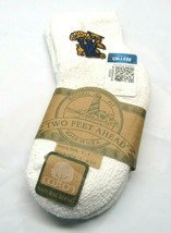 NCAA Kentucky Wildcat Cat Logo White Quarter Socks Shoe Size 3-7 Two Fee... - £11.12 GBP