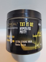 Loreal Paris Advanced Hairstyle TXT IT 02 Hyper-Fix Putty Extra Strong 4 Oz Rare - £35.97 GBP