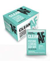 Clean AF Personal Cleansing Body Wipes - Box of 16 - £22.53 GBP