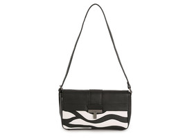 Tahari Leather Shoulder Bag   Black/White Zebra Print   New with Tags  #PW448 - £53.14 GBP