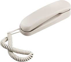 White Corded Wall Phone, Telpal Small Analog Wall Phone, Single Line Trimline - £30.84 GBP