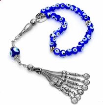 &quot;Special Ramadan&quot; Egyptian Turkish Evil Eye Prayer Beads 33 Beads Subha ... - €8,57 EUR
