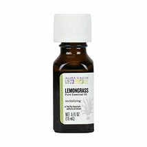 NEW Aura Cacia Essential Oil Inspiring Lemongrass Pure Essential Oil 0.5 floz - £7.39 GBP