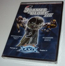 3 Games to Glory III: 2004 New England Patriots Super Bowl NFL Football DVD NEW - £21.60 GBP