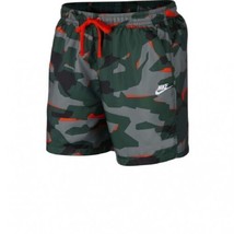 Nike NSW CE GREEN CAMO SHORT 6in Inseam WVN New Without Tag - £25.94 GBP