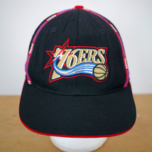 Philadelphia 76ers Vintage Logo Reebok NBA 100% Wool Fitted Baseball Hat 7 1/2 - $19.65