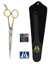 Millers Forge Gold Ice Tempered 7 1/4&quot; Straight Shear Scissor*Pet Dog Grooming - £25.47 GBP