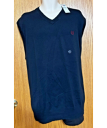 VTG Chaps Men&#39;s Sweater Vests 3XLT NWT North Coast Navy - $27.50
