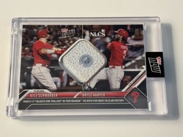 Game-used Base Relic 35/99 Kyle Schwarber/Bryce Harper - 2023 Topps Now* IN HAND - £261.65 GBP