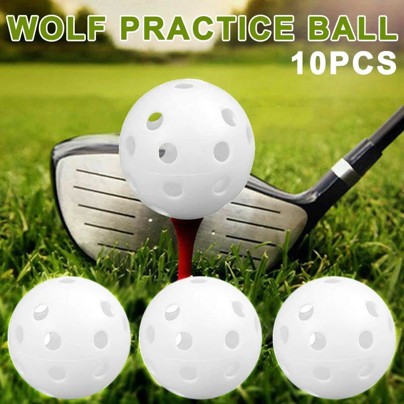 10 Pcs  Golf Practice Balls Plastic 41mm Portable Durable Golf Training Aids for - £82.83 GBP