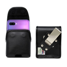 Galaxy Z Flip (2020) 5G Vertical Holster Leather Pouch with Rotating Belt Clip - £30.04 GBP