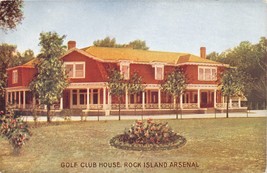 Rock Island Illinois Golf Club House At Arsenal Postcard c1910s - £5.77 GBP