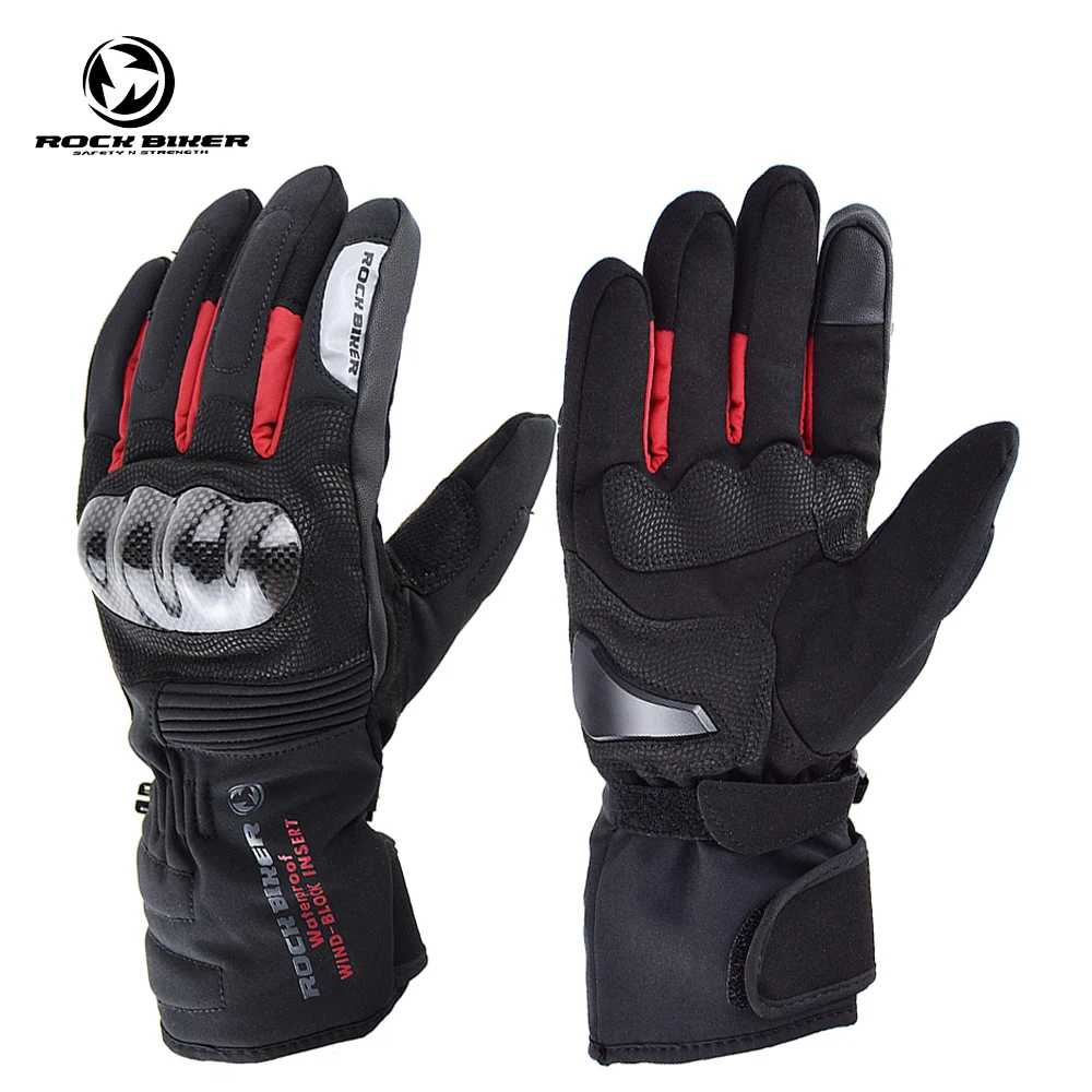 Carbon Fiber Motorcycle Gloves Winter Windproof Waterproof Gant Moto Gua... - $31.71+