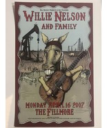 Willie Nelson &amp; Family The Filmore concert poster - $200.00