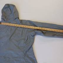 Columbia Jacket Women's Small Gray Hooded Lightweight Lined Full Zip Windbreaker image 9