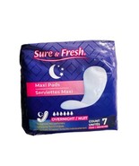 Sure &amp; Fresh Super Heavy Flow Maxi Pads 7 Ct 1 Pack  Overnight Unscented - $9.32 CAD