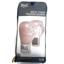 Everlast Womens Wrist Strap Bag Training Gloves Size 12 Ounces Rose Gold Mitt - $23.01