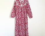 Lanz of Salzburg Women’s Red Snowmen Flannel Long Nightgown Snow Cotton ... - $39.99