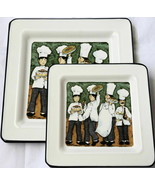 Brunelli Italian Man Chef Plate Salad or Dinner Made in Italy New - £19.63 GBP